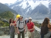 Mt Cook Glaciers with Bonnie, Karl & Molly 